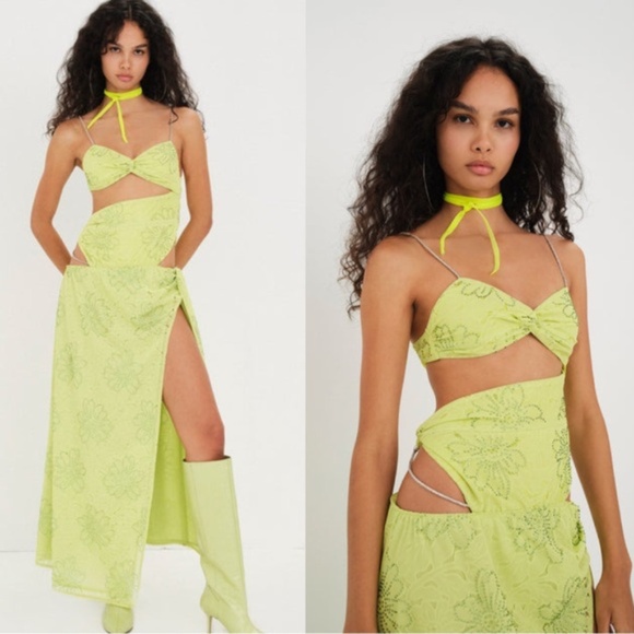 RevolveFor Love and Lemons Anna Floral Maxi Dress Size S NWT